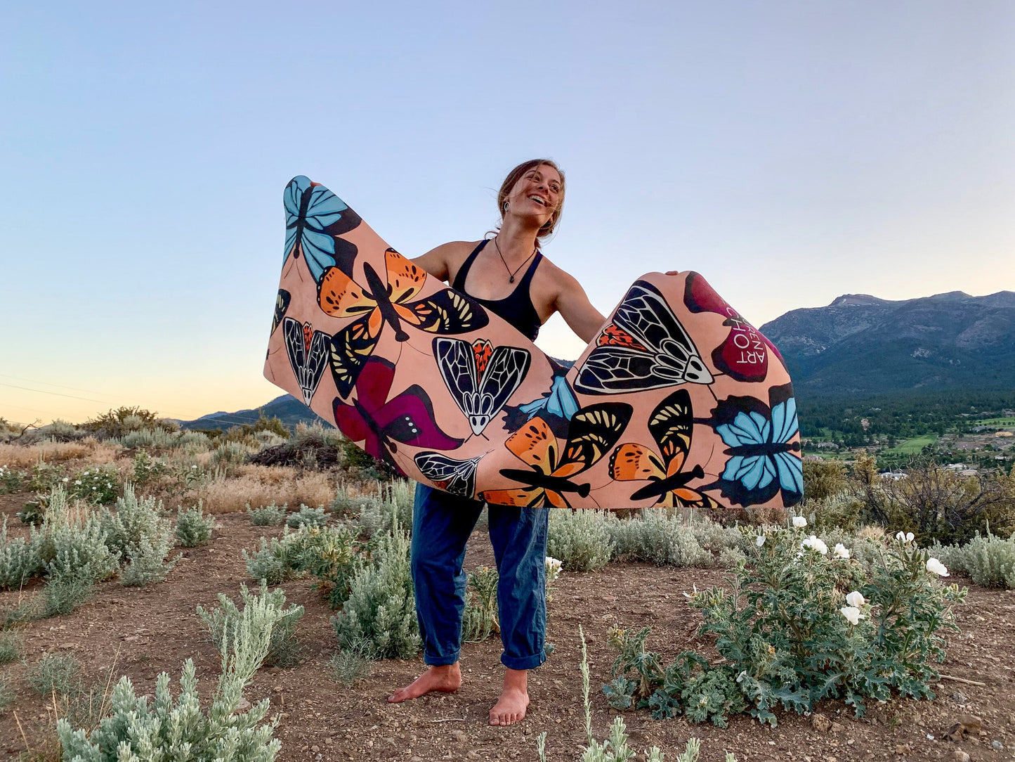 "Butterflies and Moths" Yoga Mat