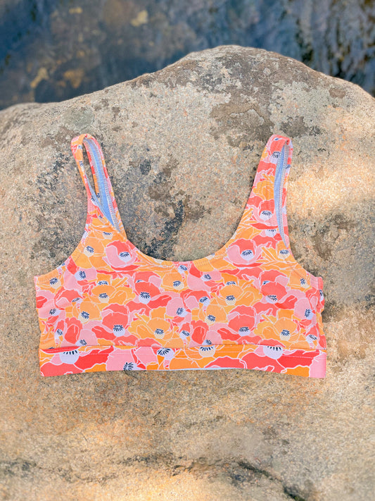 Sunset Poppy Bra