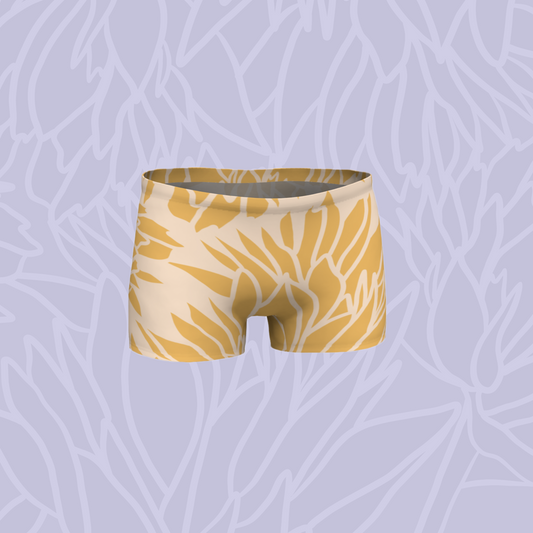 Yellow Paintbrush Shorts