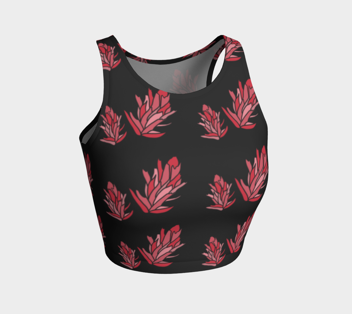 Pink Paintbrush Crop Top