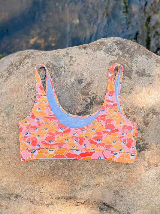 Sunset Poppy Bra