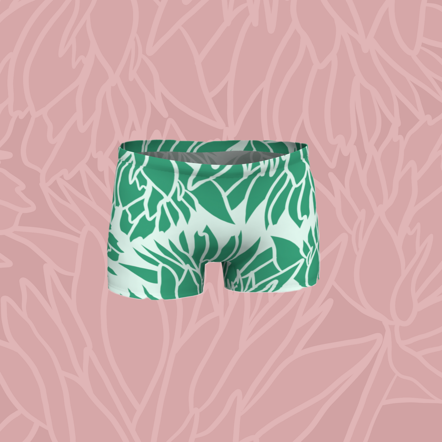 Green Paintbrush Shorts