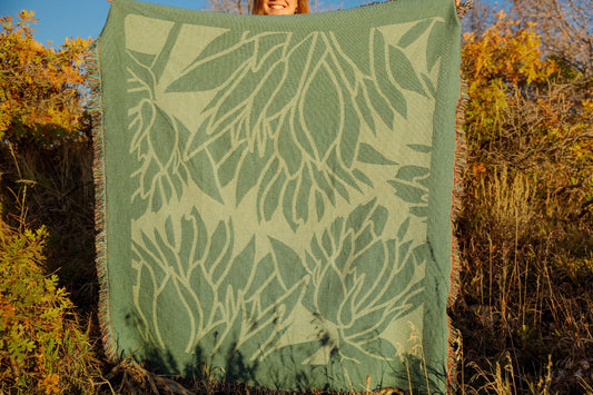 Paintbrush Woven Blanket